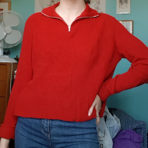 Brandy Melville Tops - Brandy melville red sweater